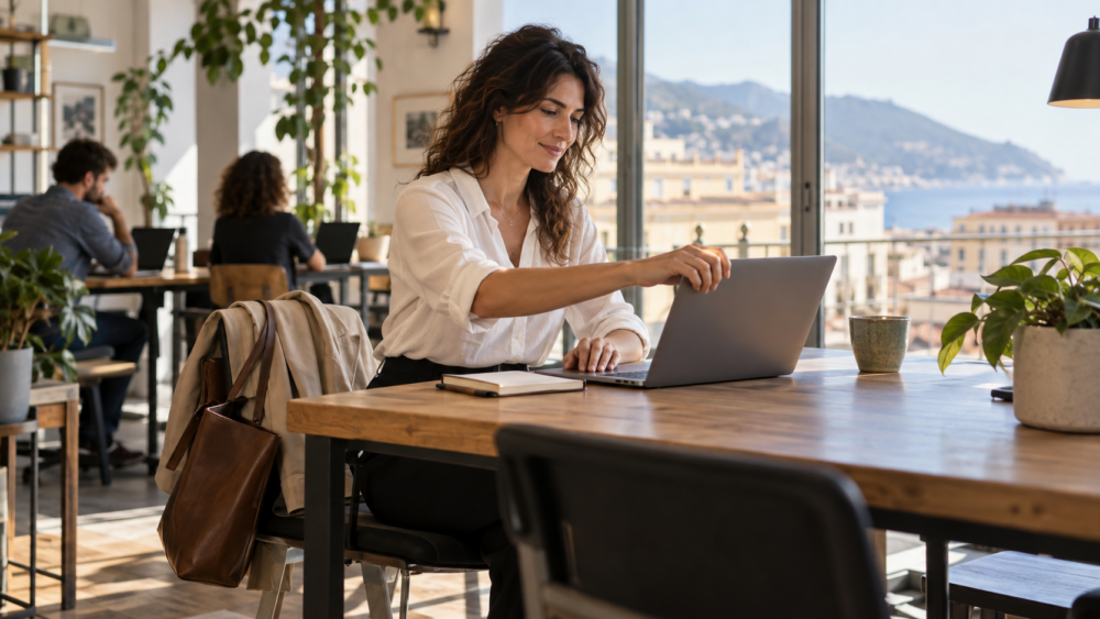 Dove lavorare a Salerno: professionista in uno spazio coworking